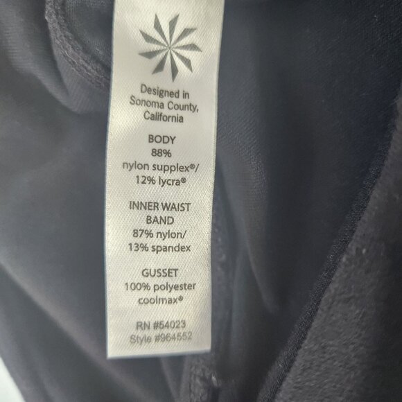 Athleta Leggings Sz Large Balance Black Capri Leggings Ruched - Picture 8 of 8